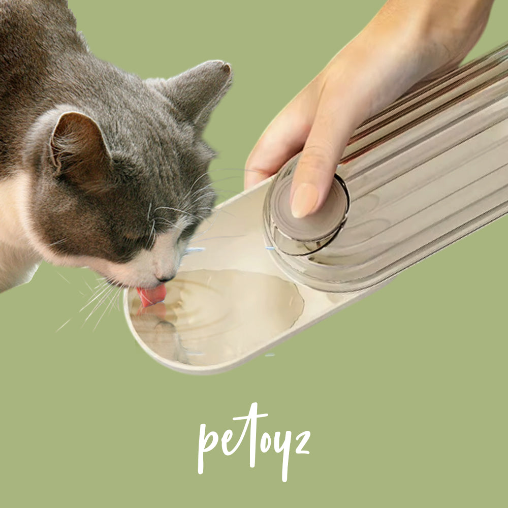 Portable Cat Water Cup Bottle & Food Carrier & Feeder