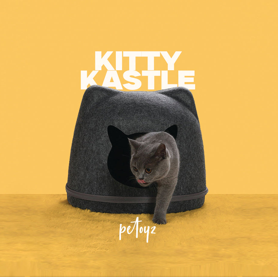 Cat Face Window Kitty Castle - Pet Bed