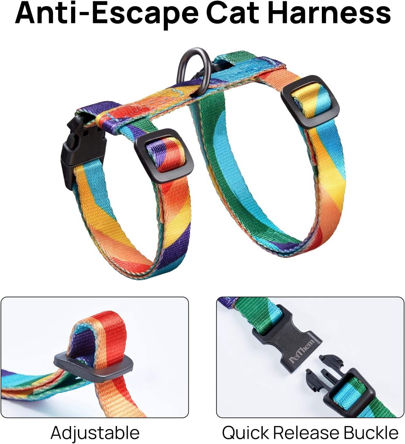 Cat Harness-Slim,Patterned