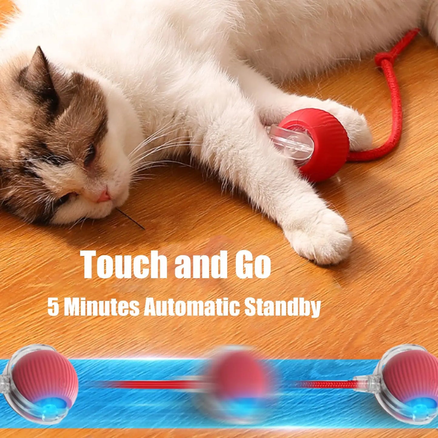 360° Smart Automatic Interactive Dog Smart Ball Toy Interactive Cat Toys Rolling Ball with USB Charger