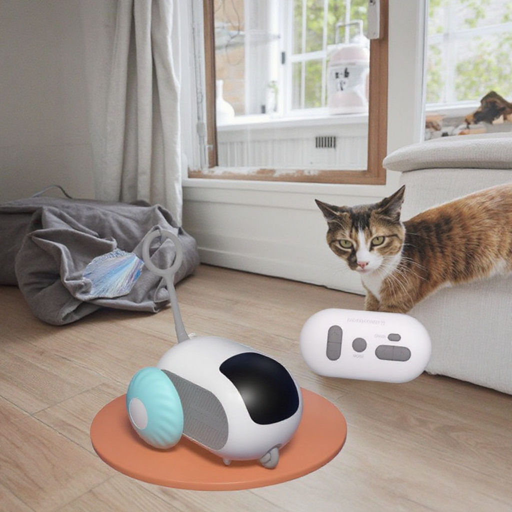 Smart Interactive Cat Remote Control Toy - USB Rechargeable for Training and Exercise