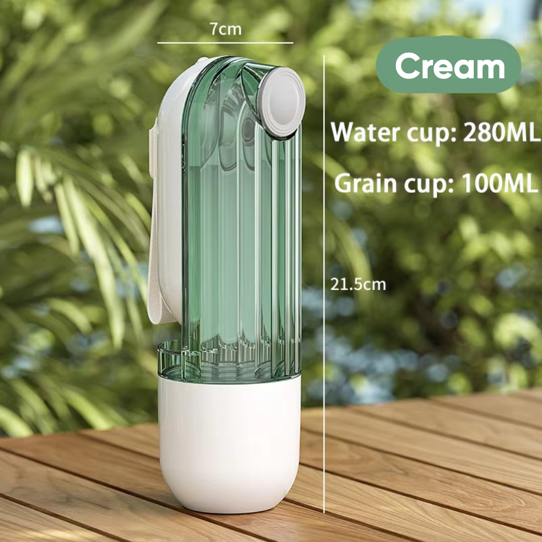 Portable Cat Water Cup Bottle & Food Carrier & Feeder