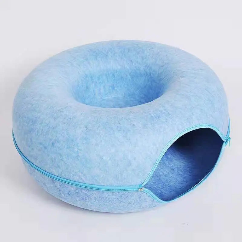 New Design Donut Cat Tunnel Bed Pets House Donut Pet Bed