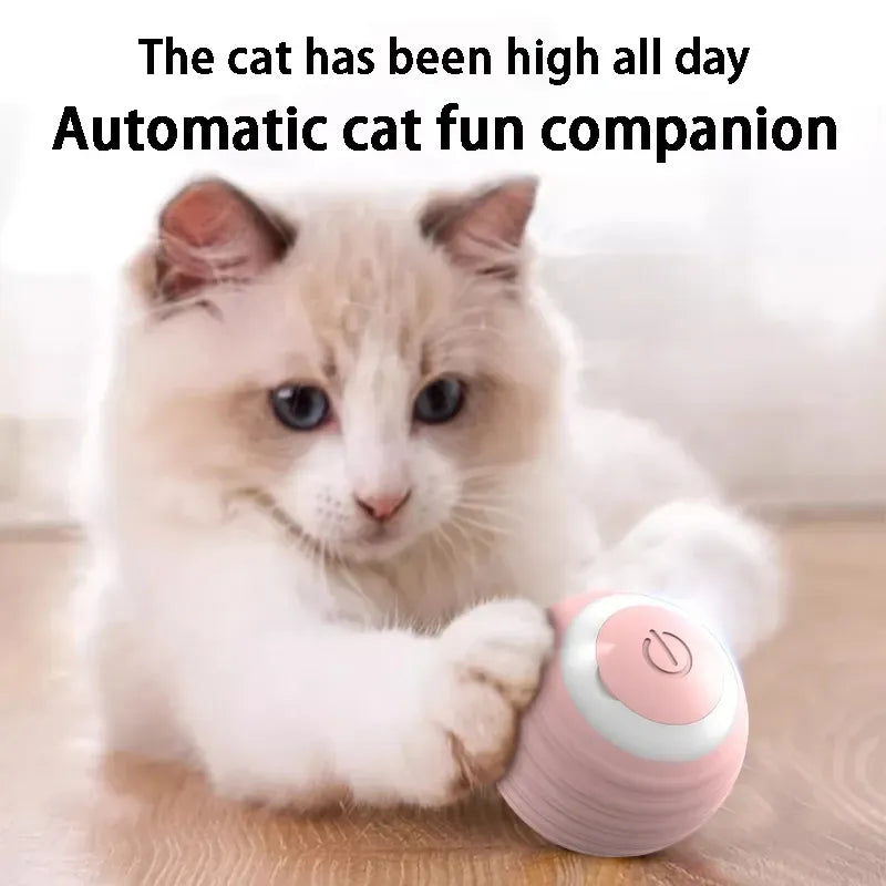 Self-Vibrating Ball with USB Rechargeable pet Exercise Chase Toy Ball Cat Smart Vibrating Balls Toys