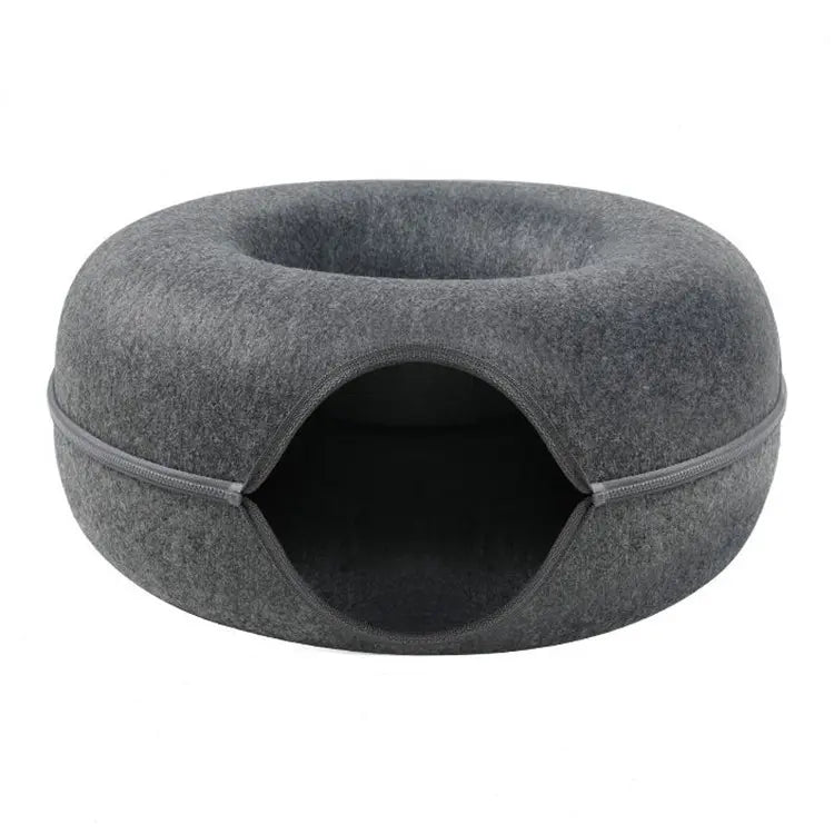 New Design Donut Cat Tunnel Bed Pets House Donut Pet Bed