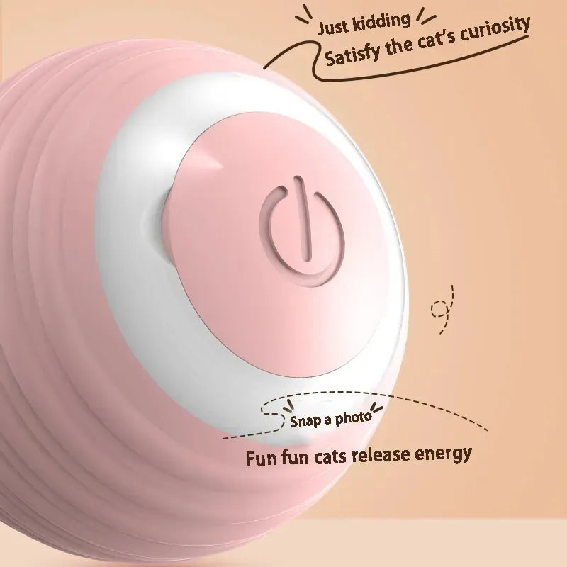 Self-Vibrating Ball with USB Rechargeable pet Exercise Chase Toy Ball Cat Smart Vibrating Balls Toys